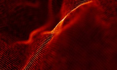 Arka kırmızı geometrik plan. Bağlantı yapısı. Bilim arka plan. Fütüristik teknoloji Hud öğesi. onnecting noktalar ve çizgiler. Büyük veri görselleştirme ve iş .