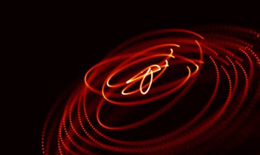 Arka kırmızı geometrik plan. Bağlantı yapısı. Bilim arka plan. Fütüristik teknoloji Hud öğesi. onnecting noktalar ve çizgiler. Büyük veri görselleştirme ve iş .