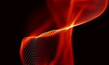 Arka kırmızı geometrik plan. Bağlantı yapısı. Bilim arka plan. Fütüristik teknoloji Hud öğesi. onnecting noktalar ve çizgiler. Büyük veri görselleştirme ve iş .