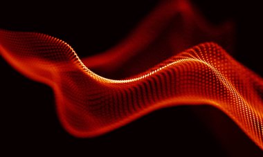 Arka kırmızı geometrik plan. Bağlantı yapısı. Bilim arka plan. Fütüristik teknoloji Hud öğesi. onnecting noktalar ve çizgiler. Büyük veri görselleştirme ve iş .