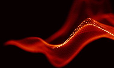 Arka kırmızı geometrik plan. Bağlantı yapısı. Bilim arka plan. Fütüristik teknoloji Hud öğesi. onnecting noktalar ve çizgiler. Büyük veri görselleştirme ve iş .