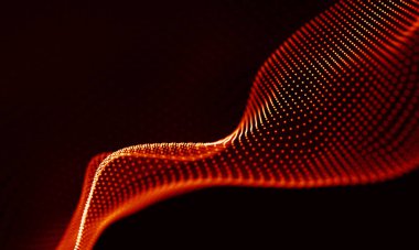 Arka kırmızı geometrik plan. Bağlantı yapısı. Bilim arka plan. Fütüristik teknoloji Hud öğesi. onnecting noktalar ve çizgiler. Büyük veri görselleştirme ve iş .