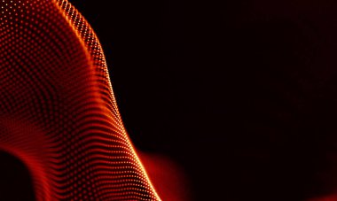 Arka kırmızı geometrik plan. Bağlantı yapısı. Bilim arka plan. Fütüristik teknoloji Hud öğesi. onnecting noktalar ve çizgiler. Büyük veri görselleştirme ve iş .