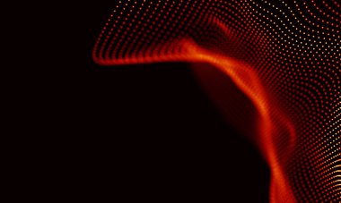 Arka kırmızı geometrik plan. Bağlantı yapısı. Bilim arka plan. Fütüristik teknoloji Hud öğesi. onnecting noktalar ve çizgiler. Büyük veri görselleştirme ve iş .