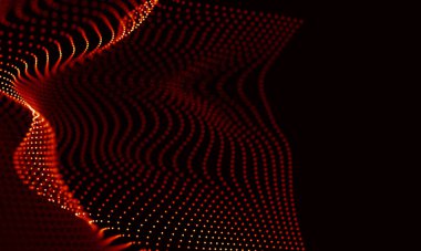 Arka kırmızı geometrik plan. Bağlantı yapısı. Bilim arka plan. Fütüristik teknoloji Hud öğesi. onnecting noktalar ve çizgiler. Büyük veri görselleştirme ve iş .