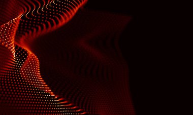 Arka kırmızı geometrik plan. Bağlantı yapısı. Bilim arka plan. Fütüristik teknoloji Hud öğesi. onnecting noktalar ve çizgiler. Büyük veri görselleştirme ve iş .