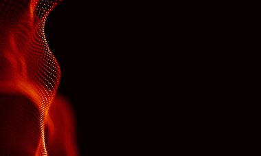 Arka kırmızı geometrik plan. Bağlantı yapısı. Bilim arka plan. Fütüristik teknoloji Hud öğesi. onnecting noktalar ve çizgiler. Büyük veri görselleştirme ve iş .