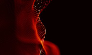 Arka kırmızı geometrik plan. Bağlantı yapısı. Bilim arka plan. Fütüristik teknoloji Hud öğesi. onnecting noktalar ve çizgiler. Büyük veri görselleştirme ve iş .