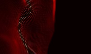 Arka kırmızı geometrik plan. Bağlantı yapısı. Bilim arka plan. Fütüristik teknoloji Hud öğesi. onnecting noktalar ve çizgiler. Büyük veri görselleştirme ve iş .