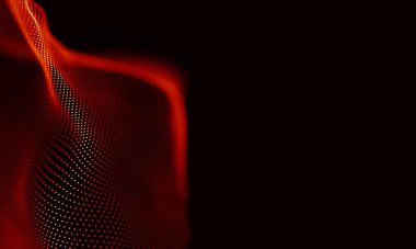 Arka kırmızı geometrik plan. Bağlantı yapısı. Bilim arka plan. Fütüristik teknoloji Hud öğesi. onnecting noktalar ve çizgiler. Büyük veri görselleştirme ve iş .