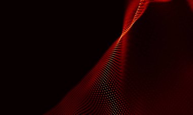 Arka kırmızı geometrik plan. Bağlantı yapısı. Bilim arka plan. Fütüristik teknoloji Hud öğesi. onnecting noktalar ve çizgiler. Büyük veri görselleştirme ve iş .