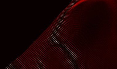 Arka kırmızı geometrik plan. Bağlantı yapısı. Bilim arka plan. Fütüristik teknoloji Hud öğesi. onnecting noktalar ve çizgiler. Büyük veri görselleştirme ve iş .