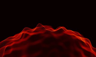 Arka kırmızı geometrik plan. Bağlantı yapısı. Bilim arka plan. Fütüristik teknoloji Hud öğesi. onnecting noktalar ve çizgiler. Büyük veri görselleştirme ve iş .