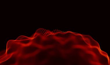 Arka kırmızı geometrik plan. Bağlantı yapısı. Bilim arka plan. Fütüristik teknoloji Hud öğesi. onnecting noktalar ve çizgiler. Büyük veri görselleştirme ve iş .