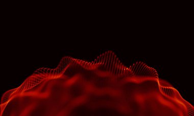 Arka kırmızı geometrik plan. Bağlantı yapısı. Bilim arka plan. Fütüristik teknoloji Hud öğesi. onnecting noktalar ve çizgiler. Büyük veri görselleştirme ve iş .