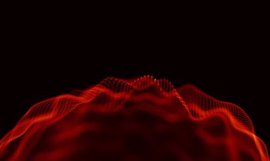 Arka kırmızı geometrik plan. Bağlantı yapısı. Bilim arka plan. Fütüristik teknoloji Hud öğesi. onnecting noktalar ve çizgiler. Büyük veri görselleştirme ve iş .
