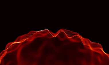 Arka kırmızı geometrik plan. Bağlantı yapısı. Bilim arka plan. Fütüristik teknoloji Hud öğesi. onnecting noktalar ve çizgiler. Büyük veri görselleştirme ve iş .