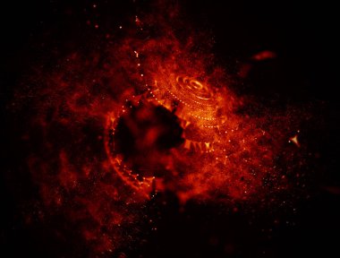 Soyut mavi 3d aydınlatmalı kafes küre bozuk. Neon işareti. Fütüristik teknoloji Hud öğesi. Zarif soyut küre yok. Büyük veri görselleştirme .