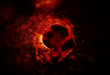 Soyut mavi 3d aydınlatmalı kafes küre bozuk. Neon işareti. Fütüristik teknoloji Hud öğesi. Zarif soyut küre yok. Büyük veri görselleştirme .