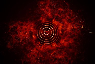 Soyut mavi 3d aydınlatmalı kafes küre bozuk. Neon işareti. Fütüristik teknoloji Hud öğesi. Zarif soyut küre yok. Büyük veri görselleştirme .