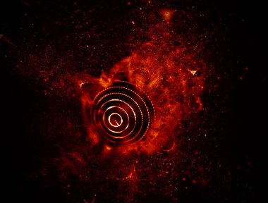 Soyut mavi 3d aydınlatmalı kafes küre bozuk. Neon işareti. Fütüristik teknoloji Hud öğesi. Zarif soyut küre yok. Büyük veri görselleştirme .