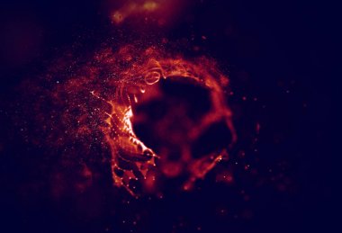 Soyut mavi 3d aydınlatmalı kafes küre bozuk. Neon işareti. Fütüristik teknoloji Hud öğesi. Zarif soyut küre yok. Büyük veri görselleştirme .