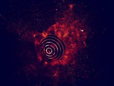 Soyut mavi 3d aydınlatmalı kafes küre bozuk. Neon işareti. Fütüristik teknoloji Hud öğesi. Zarif soyut küre yok. Büyük veri görselleştirme .