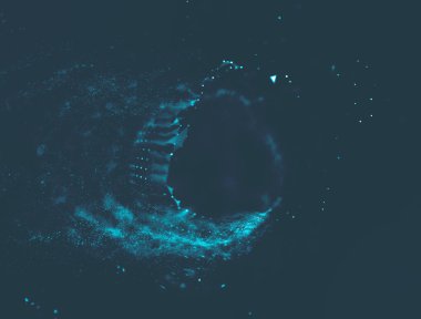 Soyut mavi 3d aydınlatmalı kafes küre bozuk. Neon işareti. Fütüristik teknoloji Hud öğesi. Zarif soyut küre yok. Büyük veri görselleştirme .