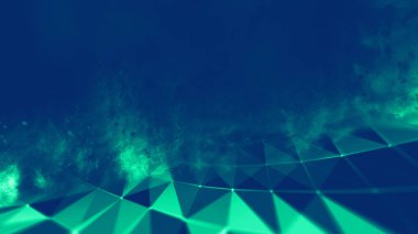 Soyut mavi 3d aydınlatmalı kafes küre bozuk. Neon işareti. Fütüristik teknoloji Hud öğesi. Zarif soyut küre yok. Büyük veri görselleştirme .