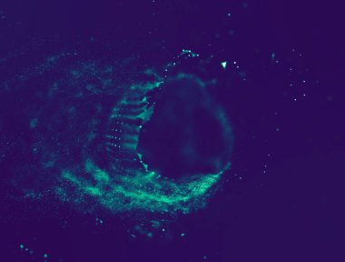 Soyut mavi 3d aydınlatmalı kafes küre bozuk. Neon işareti. Fütüristik teknoloji Hud öğesi. Zarif soyut küre yok. Büyük veri görselleştirme .