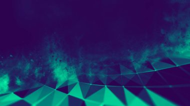 Soyut mavi 3d aydınlatmalı kafes küre bozuk. Neon işareti. Fütüristik teknoloji Hud öğesi. Zarif soyut küre yok. Büyük veri görselleştirme .