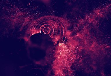 Soyut mavi 3d aydınlatmalı kafes küre bozuk. Neon işareti. Fütüristik teknoloji Hud öğesi. Zarif soyut küre yok. Büyük veri görselleştirme .