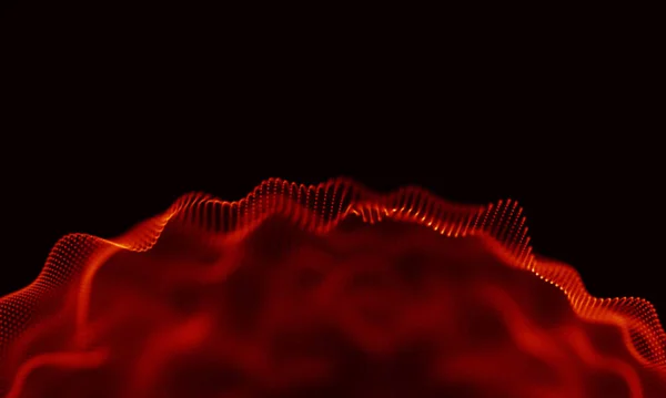 Abstract Red Geometrical Background . Connection structure. Science background. Futuristic Technology HUD Element . onnecting dots and lines . Big data visualization and Business . — Stock Photo, Image