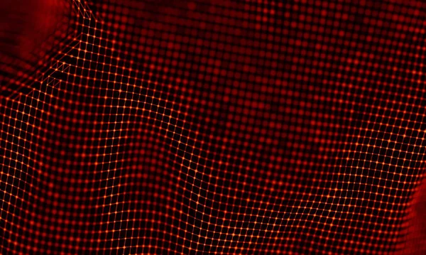 Arka kırmızı geometrik plan. Bağlantı yapısı. Bilim arka plan. Fütüristik teknoloji Hud öğesi. onnecting noktalar ve çizgiler. Büyük veri görselleştirme ve iş .