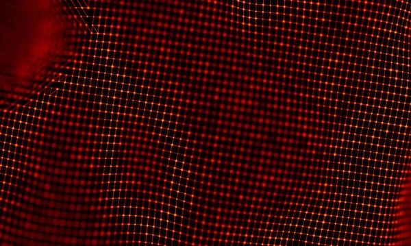 Arka kırmızı geometrik plan. Bağlantı yapısı. Bilim arka plan. Fütüristik teknoloji Hud öğesi. onnecting noktalar ve çizgiler. Büyük veri görselleştirme ve iş .