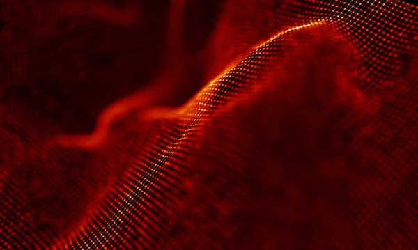 Arka kırmızı geometrik plan. Bağlantı yapısı. Bilim arka plan. Fütüristik teknoloji Hud öğesi. onnecting noktalar ve çizgiler. Büyük veri görselleştirme ve iş .