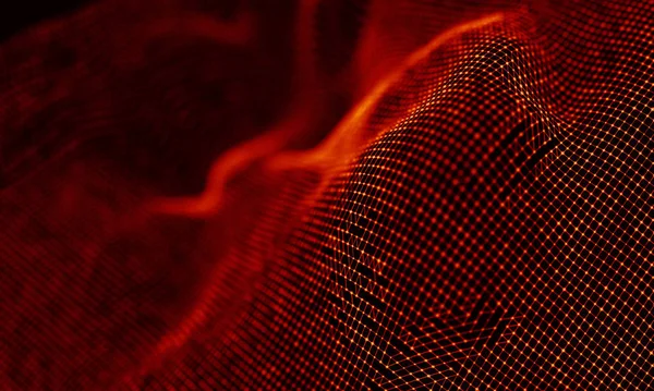 Arka kırmızı geometrik plan. Bağlantı yapısı. Bilim arka plan. Fütüristik teknoloji Hud öğesi. onnecting noktalar ve çizgiler. Büyük veri görselleştirme ve iş .