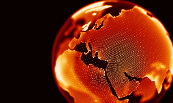 Arka kırmızı geometrik plan. Bağlantı yapısı. Bilim arka plan. Fütüristik teknoloji Hud öğesi. onnecting noktalar ve çizgiler. Büyük veri görselleştirme ve iş .