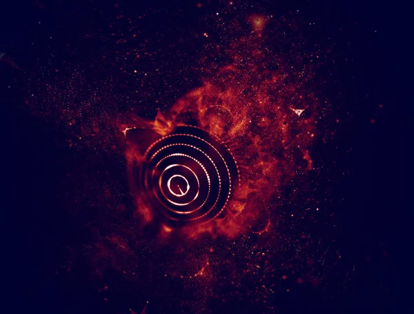 Soyut mavi 3d aydınlatmalı kafes küre bozuk. Neon işareti. Fütüristik teknoloji Hud öğesi. Zarif soyut küre yok. Büyük veri görselleştirme .