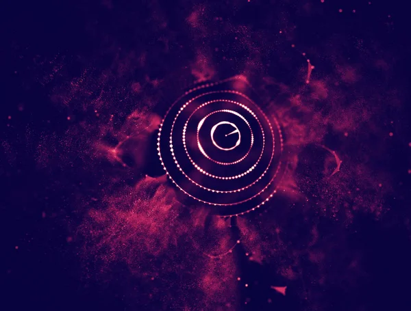 Soyut mavi 3d aydınlatmalı kafes küre bozuk. Neon işareti. Fütüristik teknoloji Hud öğesi. Zarif soyut küre yok. Büyük veri görselleştirme .