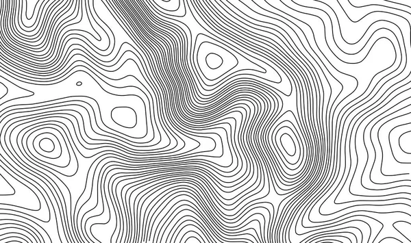 Carte topographique fond de contour. Topo carte avec élévation. Vecteur de carte de contour. Carte géographique mondiale Illustration vectorielle abstraite de grille de topographie. Plan du sentier de randonnée en montagne  . — Image vectorielle