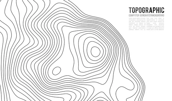 Mapa topográfico contorno fundo. Topo mapa com elevação. Vetor de mapa de contorno. Geographic World Topography map grid abstract vector illustration (em inglês). Montanha caminhadas trilha linha mapa design  . —  Vetores de Stock