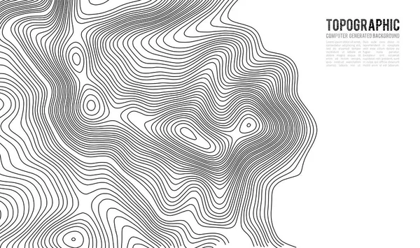 지형 지도 윤곽 배경입니다. Topo 지도 상승입니다. 등고선 지도 벡터입니다. 지리 세계 지형 지도 그리드 추상적인 벡터 일러스트입니다. 산 하이킹 트레일 라인 지도 디자인 . — 스톡 벡터