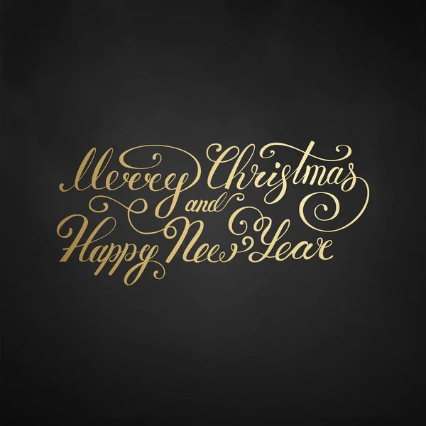 Feliz Navidad Texto .Happy Año Nuevo vector ilustración letras diseño EPS 10. Tarjeta de Navidad — Vector de stock