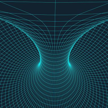 Tel kafes torus bağlı çizgiler ve noktalar ile. Kafes çokgen öğe. Vektör çizim Eps10.