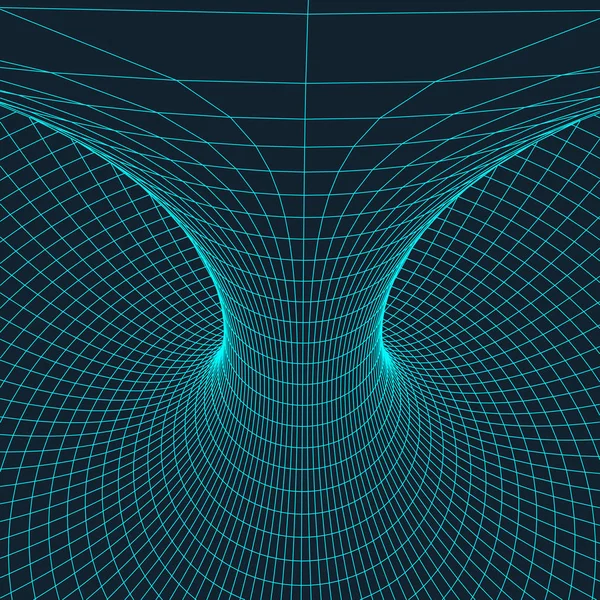 Wireframe torus με συνδεδεμένες γραμμές και τελείες. Πολυγωνικό στοιχείο δικτυώματος. Vector εικονογράφηση Eps10. — Διανυσματικό Αρχείο