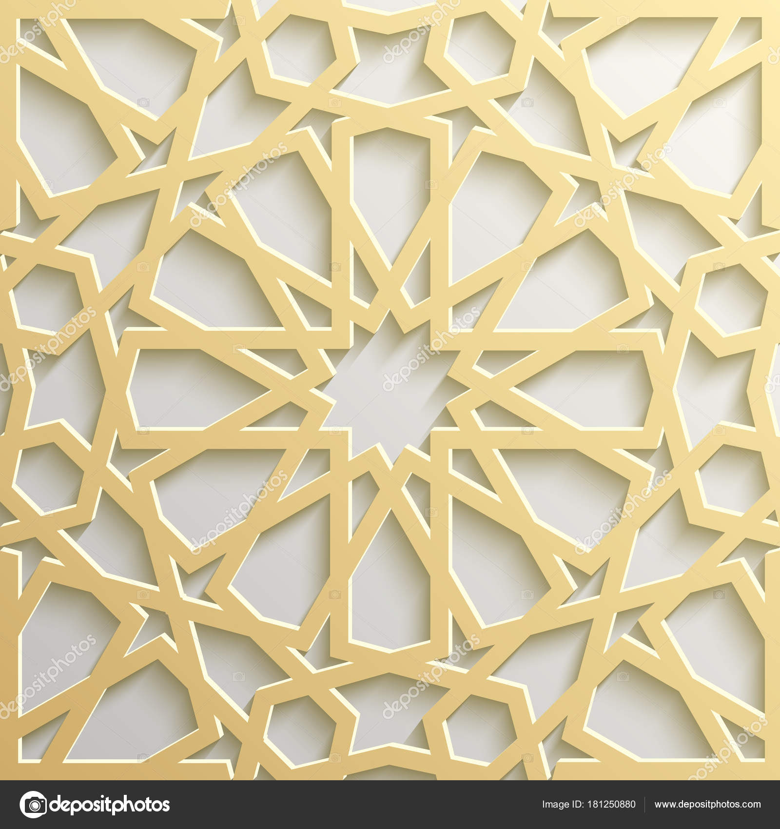 Seamless Islamic Pattern 3d Traditional Arabic Design Element