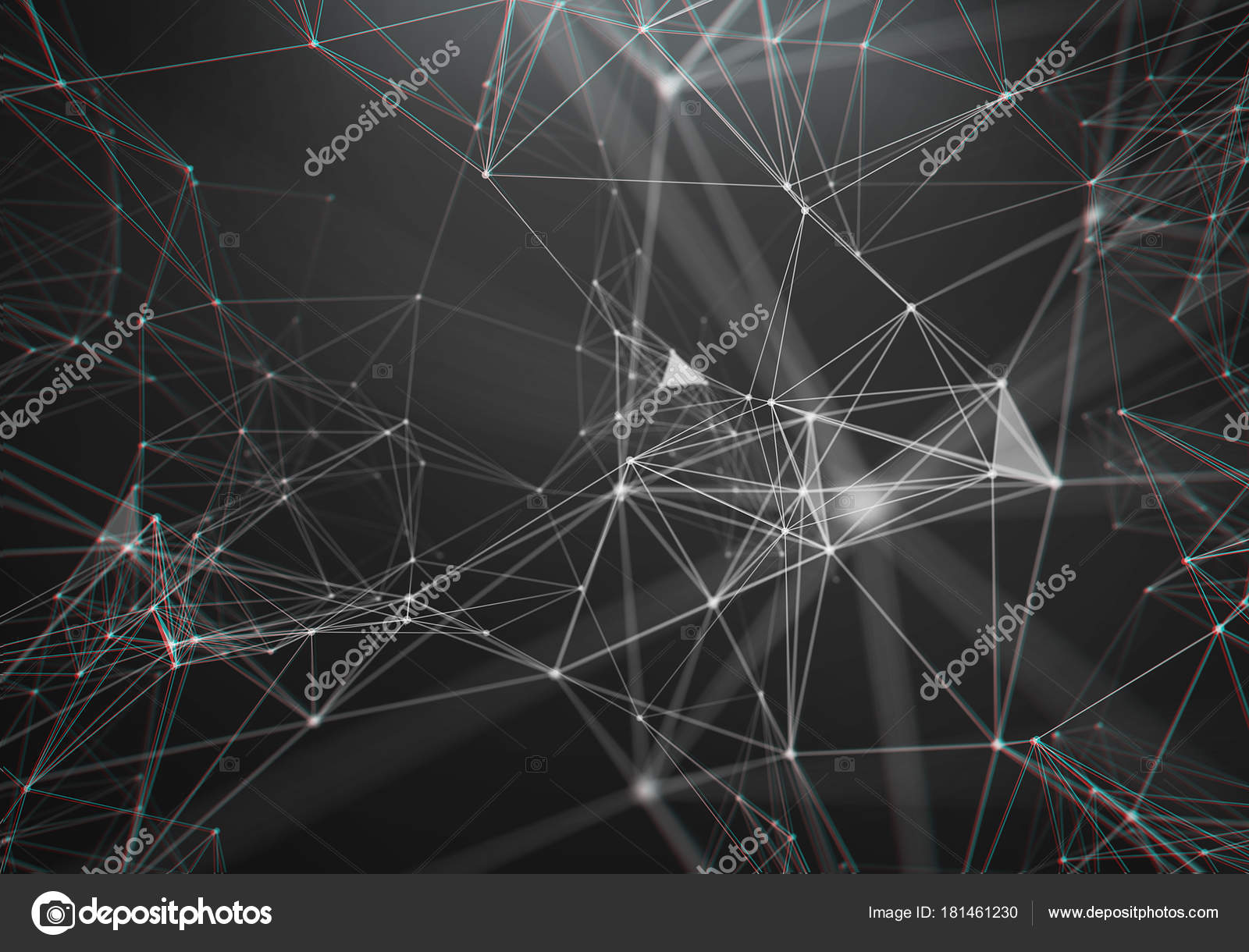 Big data visualization. Background 3d .Big data connection background.  Cyber technology Ai tech wire network futuristic wireframe data  visualisation. illustration . Artificial intelligence . Stock Photo by  ©DamienGeso 181461230