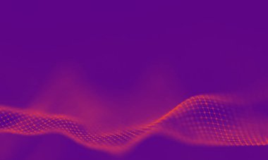 Mor geometrik arka plan. Bağlantı yapısı. Bilim arka plan. Fütüristik teknoloji Hud öğesi. onnecting noktalar ve çizgiler. Büyük veri görselleştirme ve iş .