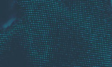 Müzik arka plan. Büyük veri parçacık akışı görselleştirme. Bilim Infographic fütüristik illüstrasyon. Ses dalgası. Ses görselleştirme